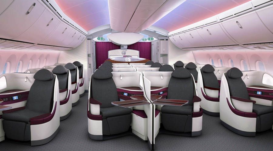 Premium Class in Qatar Airways flight.