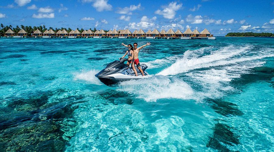 jet ski by the reef