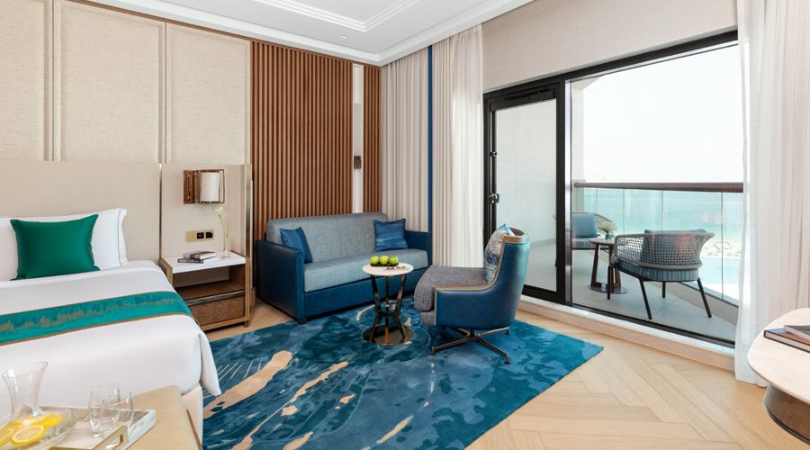 luxury family sea view room