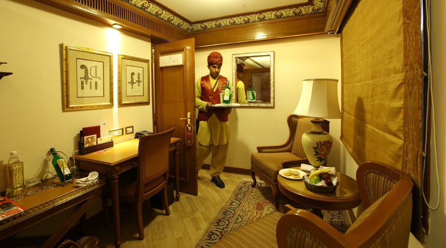 maharaja luxury trains express guests sitting area