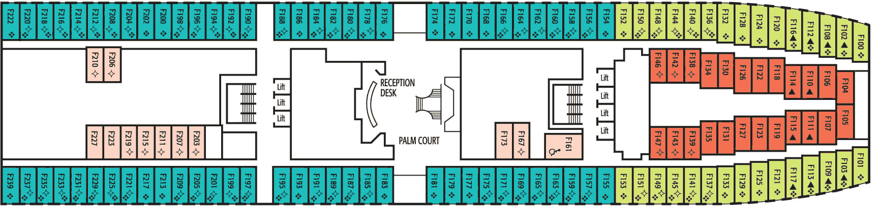 p&o cruise ship aurora deck plans