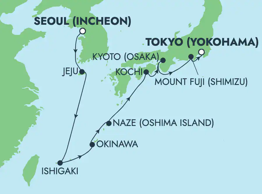 AllInclusive Japan & South Korea Spring Cruise with Stays